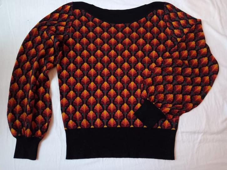 ZGAN King Louie M Erin Bell top Waterloo black, Kleding | Dames, Tops, Zo goed als nieuw, Maat 38/40 (M), Zwart, Lange mouw, Ophalen of Verzenden
