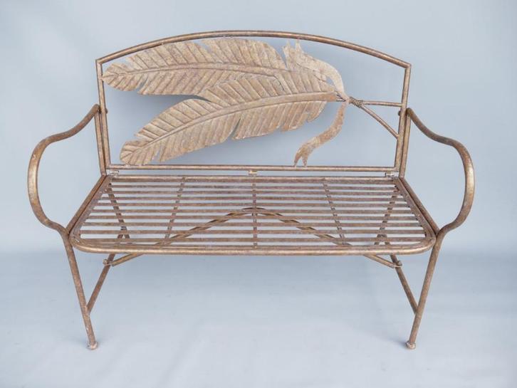 tuinbank metaal, Antiek en Kunst, Curiosa en Brocante, Ophalen of Verzenden