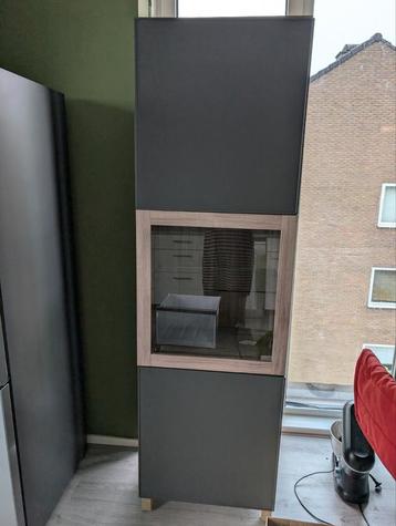 Ikea besta vitrine kast 193 cm lang  65 cm breed 