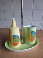 Tric Arzberg suiker melk serveerschaal groen geel, Ophalen of Verzenden