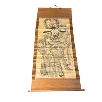 Chinese scroll met voorstelling van de onsterfelijke geluksg beschikbaar voor biedingen