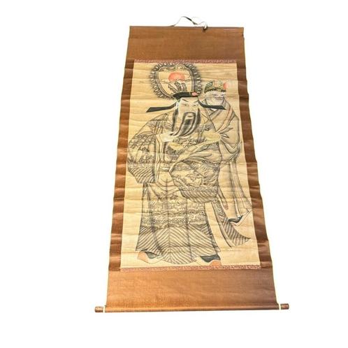 Chinese scroll met voorstelling van de onsterfelijke geluksg, Antiek en Kunst, Kunst | Niet-Westerse kunst, Ophalen of Verzenden