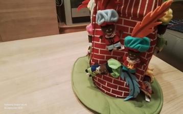 Schoorsteenhoed met Pietjes - Vintage Decoratie beschikbaar voor biedingen