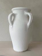 Grieks aardewerk vaas terracotta kruik pot wit bohemian, Overige kleuren, Aardewerk of Porselein, Ophalen of Verzenden, Zo goed als nieuw