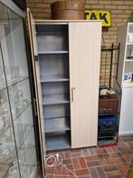Volledig metalen archiefkast met houtlook | 90 x 47 x 200 cm, Gebruikt, Ophalen of Verzenden, Nvt, Metaal