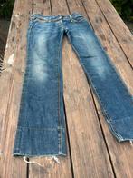 Vintage Evisu jeans met leren details, Ophalen of Verzenden, Zo goed als nieuw, Blauw, W28 - W29 (confectie 36)