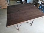 Eiken tafel, Ophalen, 200 cm of meer, 50 tot 100 cm, Zo goed als nieuw