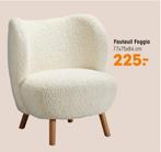 Fauteuil Bouclé Foggia - Zo Goed Als Nieuw!, Huis en Inrichting, Ophalen, Zo goed als nieuw, Stof, 75 tot 100 cm