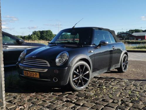 Mini 1.6 16V Cooper Cabrio 2006 Zwart, Auto's, Mercedes-Benz, Particulier, A-Klasse, ABS, Airbags, Airconditioning, Android Auto