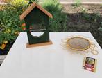 Leuk Appelvoederhuisje en Zonnebloem Voedernet voor Vogels, Tuin en Terras, Tuinwanddecoratie, Ophalen, Nieuw