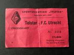 Oud voetbal kaartje Telstar - FC Utrecht 1971 - 1972, Verzamelen, Sportartikelen en Voetbal, Verzenden, Gebruikt, F.C. Utrecht