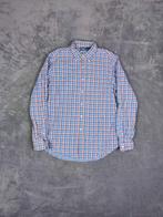 Ralph Lauren Overhemd Geruit Blauw Oranje Maat L, Blauw, Ralph Lauren, Zo goed als nieuw, Halswijdte 39/40 (M)