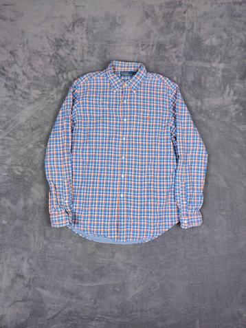Ralph Lauren Overhemd Geruit Blauw Oranje Maat L  beschikbaar voor biedingen
