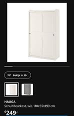 Hauga schuifdeurkast voor 35 euro, Huis en Inrichting, Kasten | Kledingkasten, Ophalen, Zo goed als nieuw, 25 tot 50 cm, Minder dan 100 cm