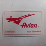 Leuke oude sticker.   Avion ondergoed., Ophalen of Verzenden, Zo goed als nieuw, Overige typen