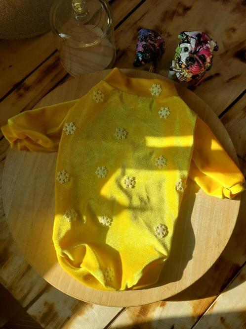 Velours golf voor honden met lange mouwen en glitter sneeuwv, Dieren en Toebehoren, Honden-accessoires, Nieuw, Ophalen of Verzenden
