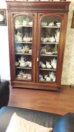 Grote Antieke Vitrine Kast, Antiek en Kunst, Ophalen