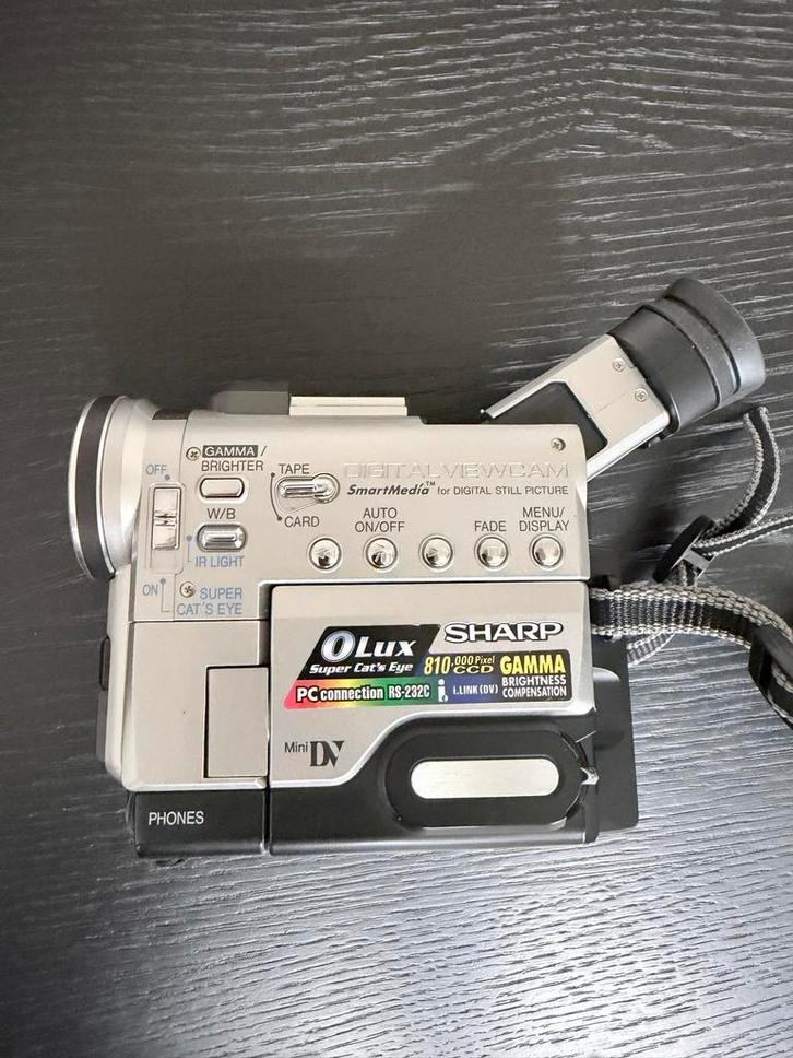 Sharp Mini DV Camcorder - Vintage Videocamera, Audio, Tv en Foto, Videocamera's Digitaal, Gebruikt, Camera, Mini dv, Overige merken