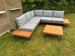 Malta van €1649 teakhout loungeset tuinset loungebank OP=OP, Ophalen of Verzenden, Nieuw, Teakhout