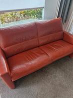 gebruikte leren bank, Huis en Inrichting, Banken | Bankstellen, Ophalen, Gebruikt, 75 tot 100 cm