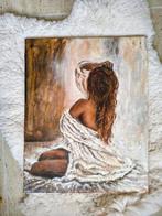 Olieverf portret vrouw, Ophalen of Verzenden