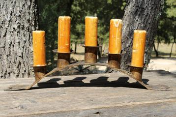 Brocante - Bourgondische Kasteel-kandelaar! beschikbaar voor biedingen