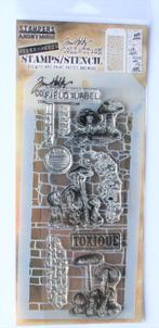 Tim Holtz Stampers Anonymus Mixed Media Stamps/Stencil Sets, Verzenden, Nieuw, Clearstamp