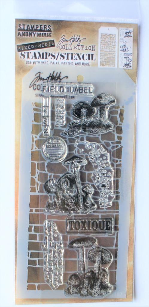 Tim Holtz Stampers Anonymus Mixed Media Stamps/Stencil Sets, Hobby en Vrije tijd, Stempelen, Nieuw, Clearstamp, Verzenden