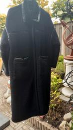 XXL Teddy jas met lederen details, Zwart, Maat 46/48 (XL) of groter, Ophalen of Verzenden, Onbekend