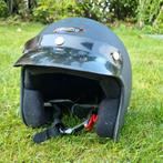 Mooie zwarte scooterhelm red bike brommerhelm, Ophalen of Verzenden, Zo goed als nieuw