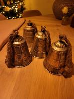 4x kerkklokken voor in kerstboom of kersttak, Ophalen of Verzenden, Zo goed als nieuw