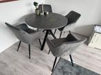 Ikea MARIEDAMM eettafel met 4 stoelen, Ophalen of Verzenden, Gebruikt, Minder dan 4 stoelen