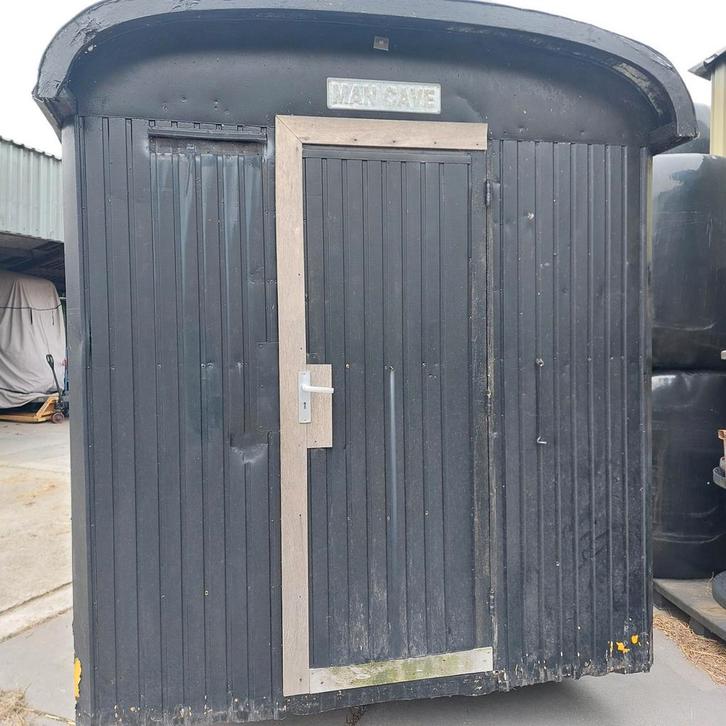 Bouwkeet pipowagen mancave schaftwagen zuipkeet chillroom, Doe-het-zelf en Verbouw, Bouwketen en Schaftketen, Gebruikt, Ophalen
