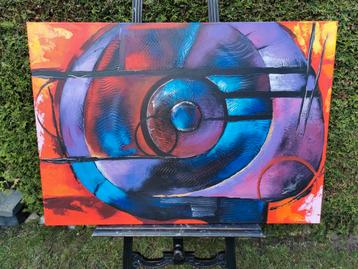 Abstract schilderij  beschikbaar voor biedingen