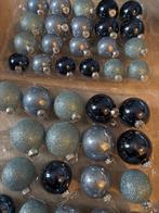 Kerstballen set 41-delig blauw glas, Ophalen, Gebruikt