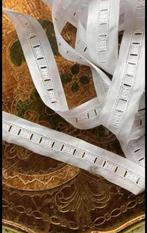 Witte broderie voor lint (151) (gereserveerd Rita), 120 cm of meer, Wit, Nieuw, Ophalen of Verzenden