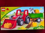 Lego Duplo Tractor met Aanhanger 5647. Compleet in doos, Ophalen of Verzenden, Gebruikt, Complete set, Lego