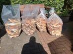 4 zakken brand/aanmaak hout, Tuin en Terras, Haardhout, Minder dan 3 m³, Ophalen, Overige houtsoorten, Blokken