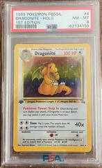 1999 Dragonite Holo 1st edition PSA 8 - Pokémon, Hobby en Vrije tijd, Nieuw, Ophalen of Verzenden, Losse kaart
