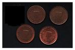 4x 1 eurocent Nederland 2000-2004 (M215), Postzegels en Munten, Munten | Nederland, Ophalen of Verzenden, Koningin Beatrix, Euro's