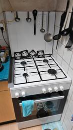 Inventum 4-pits gasfornuis met oven, Witgoed en Apparatuur, Fornuizen, Ophalen, Gebruikt, 60 cm of meer, 4 kookzones