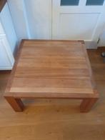 Houten salontafel, Huis en Inrichting, Tafels | Salontafels, Ophalen, Gebruikt, 50 tot 100 cm, Vierkant