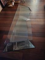 Glazen design salontafel Karim Rashid, Huis en Inrichting, Tafels | Salontafels, Ophalen, 100 tot 150 cm, 50 tot 100 cm, Design, modern, uniek