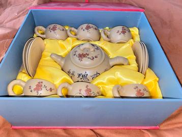 Chinees Theeservies 6-delig - Nieuw in Doos! beschikbaar voor biedingen