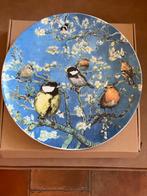 Heinen wandbord, Vogels van Van Gogh, 31,5 cm, zgan, Ophalen of Verzenden, Zo goed als nieuw