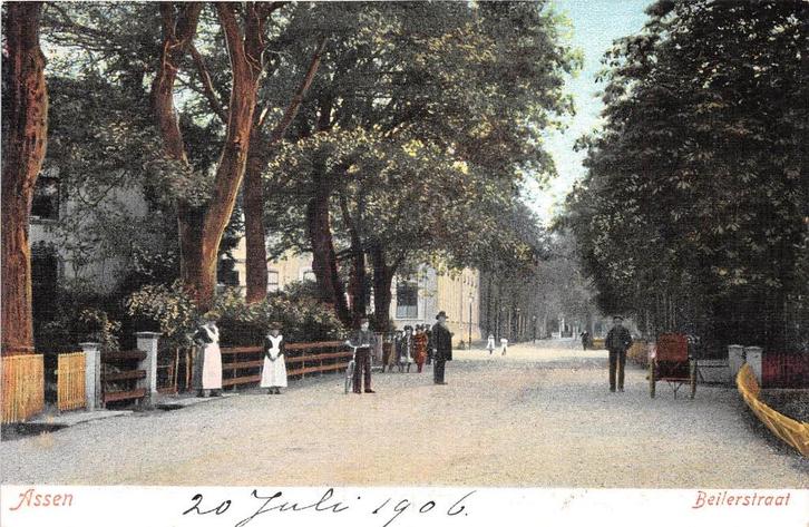 W270 Assen Beilerstraat - uitg Thurkow - voor 1906 -, Verzamelen, Ansichtkaarten | Nederland, Drenthe, Voor 1920, Ophalen of Verzenden