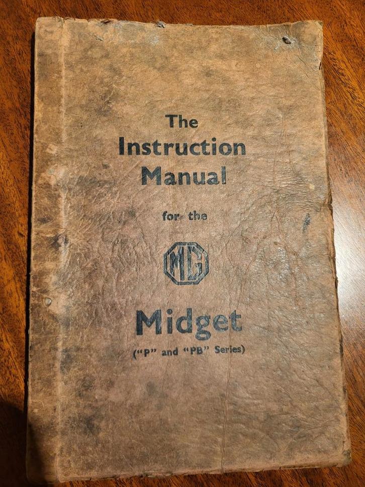 Originele MG P& PB Handleiding 1934-1935, Auto diversen, Handleidingen en Instructieboekjes, Ophalen of Verzenden