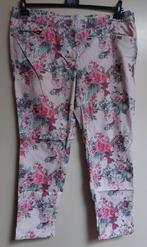 Roze Bloemen broek Stark mt 52 geen rits, Ophalen of Verzenden, Zo goed als nieuw, Roze, Broek of Spijkerbroek