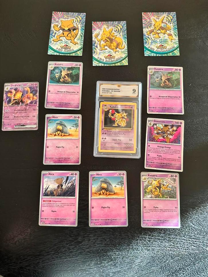 Psychic-type fans! Nice collection, 1st edition Kadabra, Hobby en Vrije tijd, Verzamelkaartspellen | Pokémon, Zo goed als nieuw