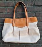 TOD'S tas handtas leder met label wit beige ongebruikt mooi , Ophalen, Zo goed als nieuw, Beige, Handtas